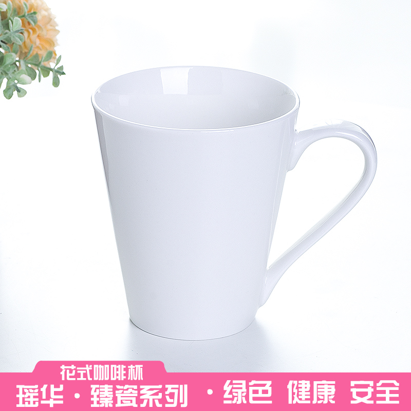 Yao hua pure European - style gulp large - capacity glass professional ceramic cup coffee cup keller picking cups