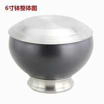 6 inch stainless steel black bowl such as the Dharma bowl Theravada Buddhism Thailand Myanmar Iron dervish should be measured