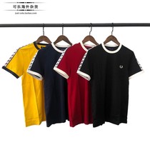 Coke spot Fred Perry wheat FP M6347 classic fashion string short sleeve T-shirt mens