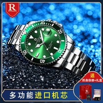 Swiss Green Water Monster Top Ten Watches Men's Mechanical Watch Fully Automatic Authentic Named Brand Waterproof Fashion Men's Watch