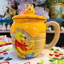 Winnie the Pooh Water Cup Cute Cartoon Ornament Vase Pen Holder Winnie the Pooh Bee Cup Ceramic Mug Eeyore