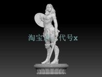 DC Wonder Woman standing sub-piece 3D printing model data stl character hand obj high-precision material file