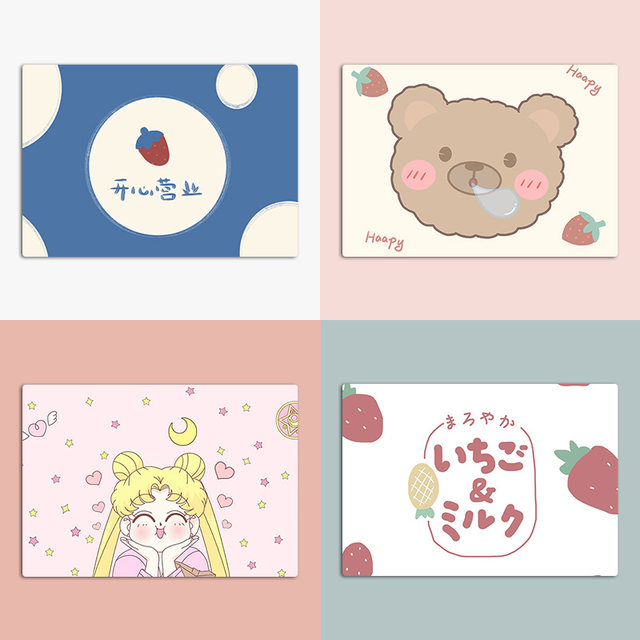 Cute girl mouse pad wristband game creative animation office shortcut keys custom-made computer oversized notebook male and trumpet student keyboard pad desk pad gaming thickening pad Cute girl mouse pad wristband game creative animation office shortcut keys custom-made computer oversized notebook male and trumpet student keyboard pad desk pad gaming thickening pad