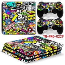 National Bank Hong Kong version PS4 PRO film body sticker ps4 sticker ps4 sticker slim ppered man graffiti
