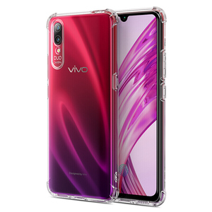 vivox23新款气囊保护套x21四角全包边x23幻彩版防摔手机壳x20透明x21i男游戏转音女x20plus屏幕指纹后TPU软ud
