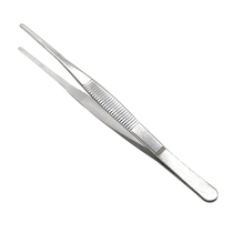 Stainless steel tweezers medical round head with teeth thickened dressing tweezers 12 5 14 14 16 18 20 20 30CM 30CM