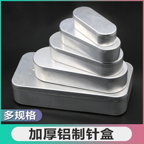 Sterilized Aluminum Case Acupuncture Powder Pricking Needle Box Beauty Yard Medical containing portable box Rectangular Instrument Case triangular pin box
