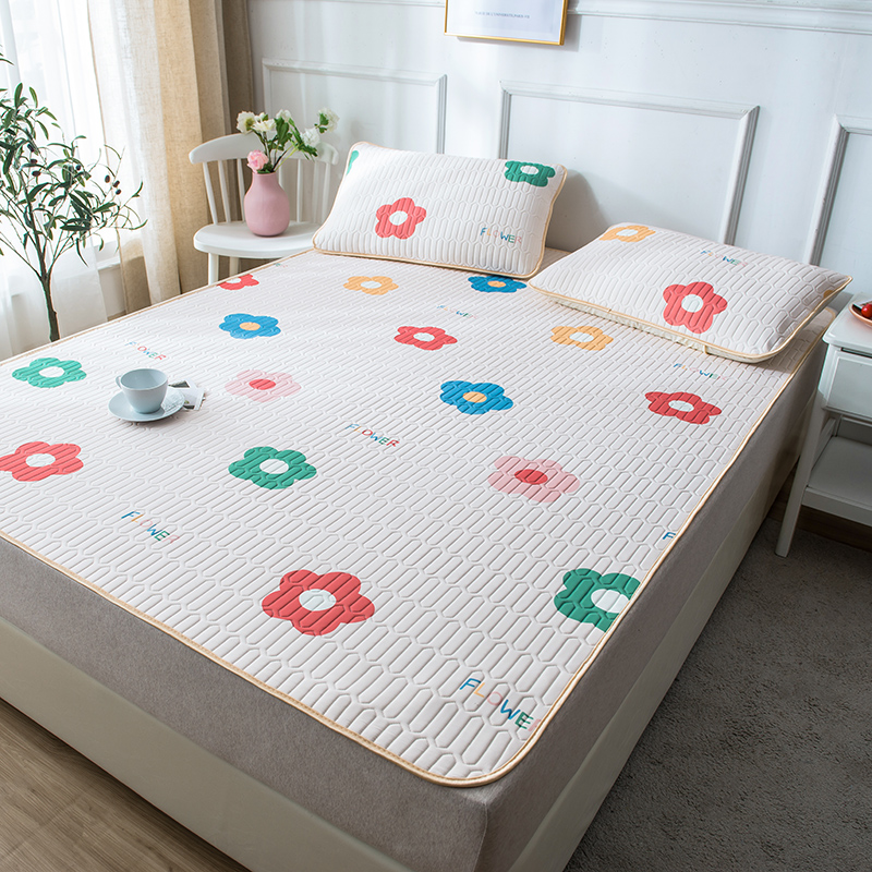 thailand latex mat 1.8m bed three piece set summer washable folding ice silk mat 1.2.0m 1.5 summer