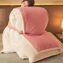 Winter lamb velvet cotton quilt winter quilt core thickened warm quilt Spring Autumn Winter 10kg quilt a complete set