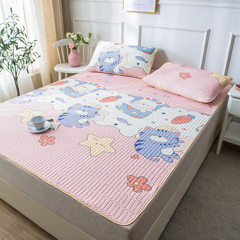 thailand latex mat 1.8m bed three piece set summer washable folding ice silk mat 1.2.0m 1.5 summer