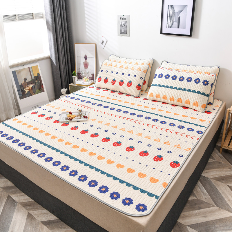thailand latex mat 1.8m bed three piece set summer washable folding ice silk mat 1.2.0m 1.5 summer