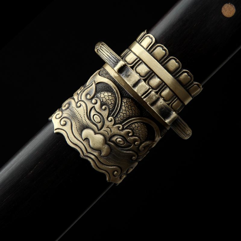 longquan sword dragon sword longnu pattern steel hand tang tang dao long sword in the town house is not edged usually
