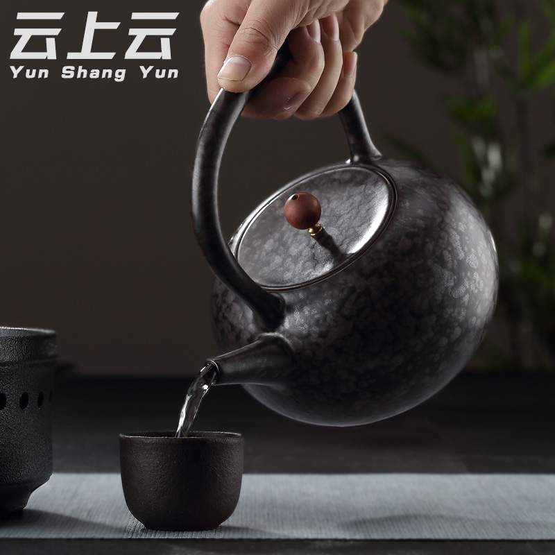 Cloud Cloud, black pottery automatic electric TaoLu the ceramic tea boiled tea, the electric heating boiling kettle household black tea tea stove