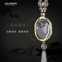Alice car pendant jewelry Crystal car hanging car car Guanyinbao car safety car decoration