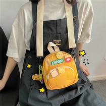 Contrast color small fresh small cloth bag for women 2024 new trendy ins student mobile phone bag casual niche single shoulder crossbody bag
