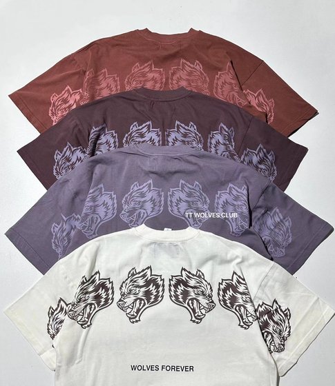 Must-forward TT WOLVES Wolf head back wolf head super handsome fitness training exercise summer loose men and women short-sleeved D21
Must-forward TT WOLVES Wolf head back wolf head super handsome fitness training exercise summer loose men and women short-sleeved D21