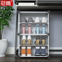 Bedroom shoe rack Under the table Dormitory college students under the bed simple dustproof shoe cabinet Shoe storage artifact Mini save space