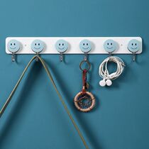A row of punch-free strong viscose hook creative wall hanging wall bathroom door behind the bathroom kitchen cute sticky hook