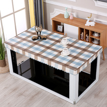 Leather tablecloth Baking stove leather cover Electric heating furnace Baking oven Leather desktop Mahjong table Leather cover Waterproof tablecloth table cover