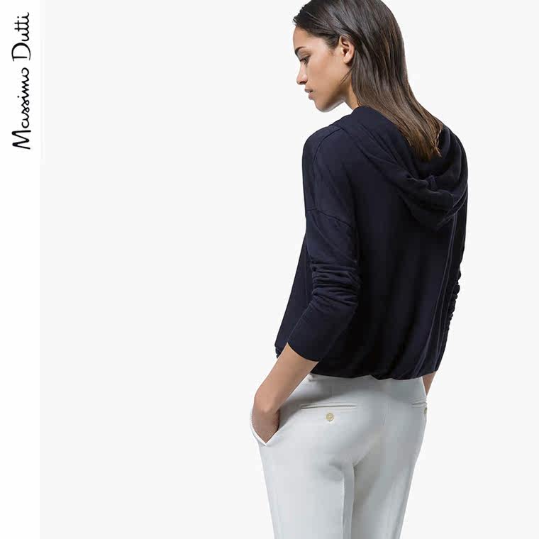 Massimo Dutti 女装 连帽运动针织衫 05601554401