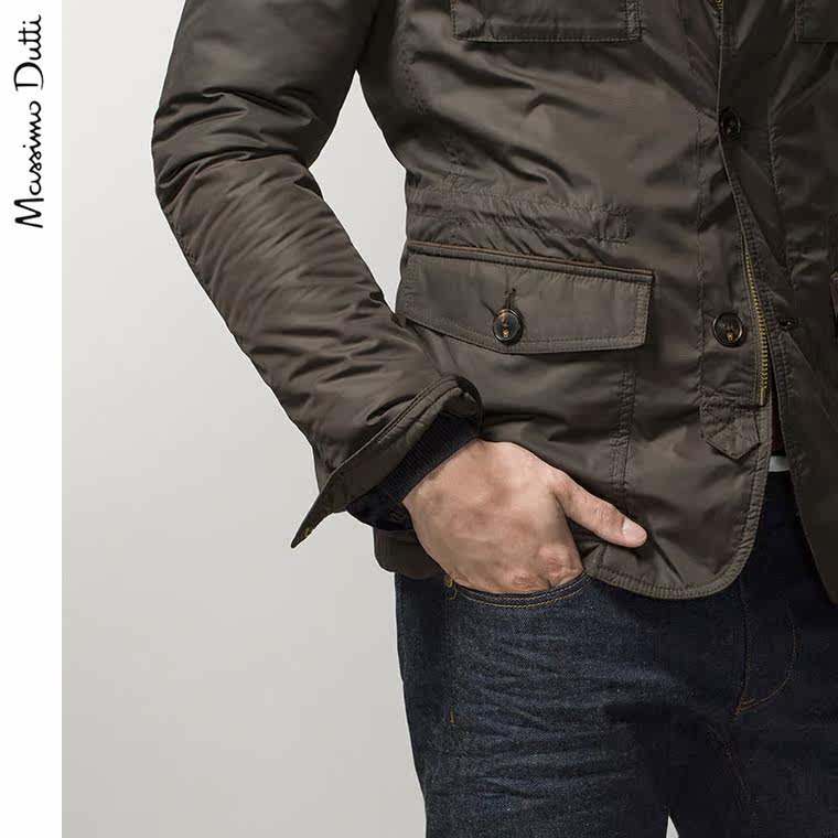 Massimo Dutti 男装 可拆派克外套 03403149700