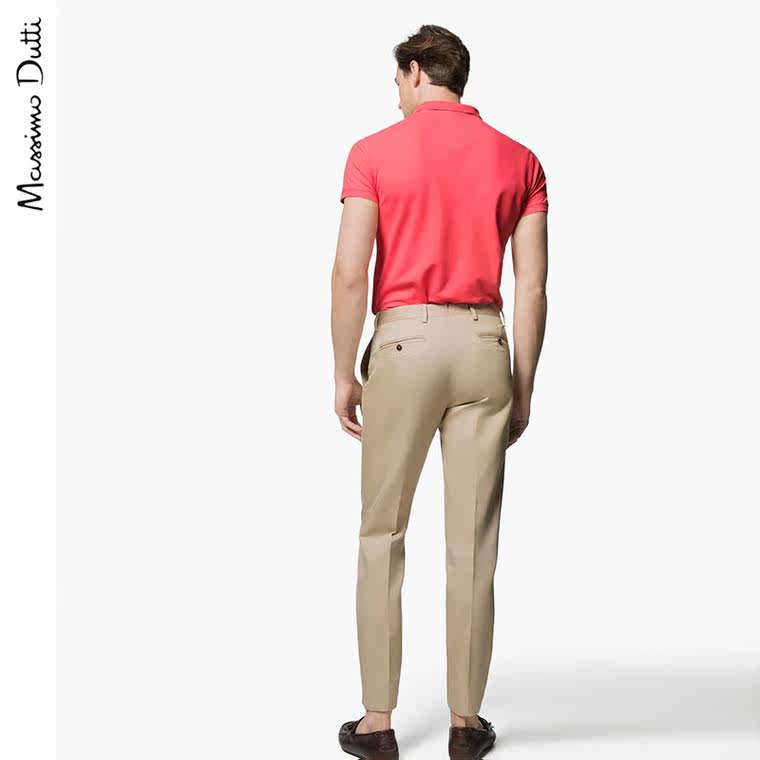 Massimo Dutti 男装 人字斜纹长裤 00037398710