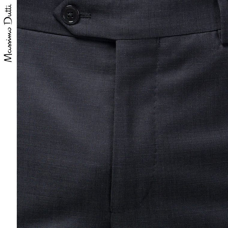 Massimo Dutti 男装 米通布羊毛裤 00060216801