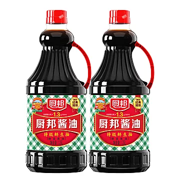 厨邦酱油1.25L*2特级生抽黄豆酿造调料蘸料[3元优惠券]-寻折猪