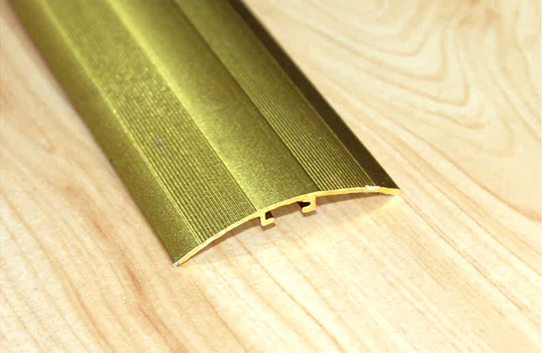 加厚地板压条收边条门扣条门口条平口条 门槛条金属砂金色铝合金