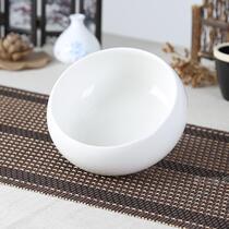 White porcelain small large tea bowl washing Cup Bowl washing Cup Bowl Tea Cup Basin tea washing pen washing tea tea ceremony Water tea set accessories ashtray