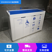 Service hall Paint convenience cabinet Construction Bank convenience desk Community convenience desk Bank service desk custom