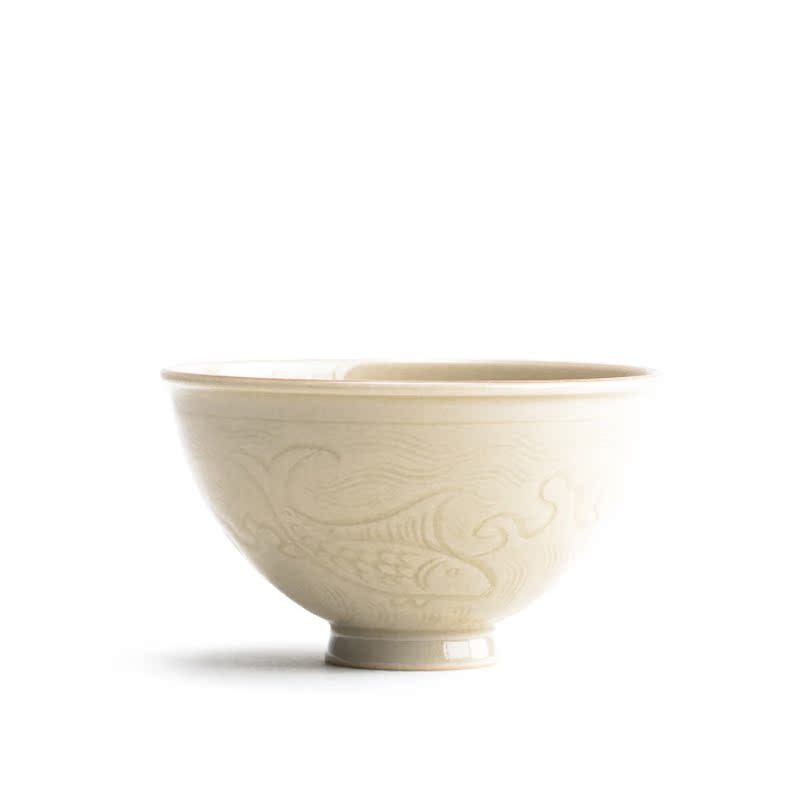 Koubei jingdezhen up with string checking ceramic high - end tea cup sample tea cup large master CPU