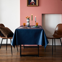 Romantique leather tablecloth waterproof and oil-proof solid color Nordic ins disposable picnic modern light luxury dining table cloth