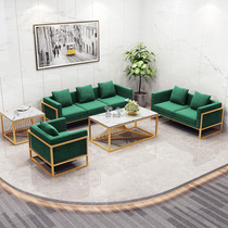 Nordic small apartment fabric leisure sofa coffee table combination office guest negotiation business reception waiting rest area