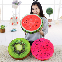 Creative 3D fruit simulation plush tatami cushion watermelon kiwi ginkgo cushion pillow office personality