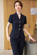 women's summer business wear short sleeve formal hotel front desk high-end beauty salon jewelry store