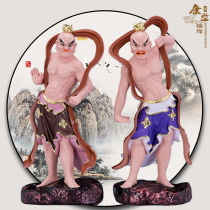 Hum Ha Second General Protector General Buddha Statue Gate God Hercules Statue Ornament Dunhuang Colored Glass Fiberglass Resin Handicraft