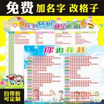 Student Quantitative Assessment Form Class Group Points Table Individual Points Rating Column Primary School Children Star Assessment