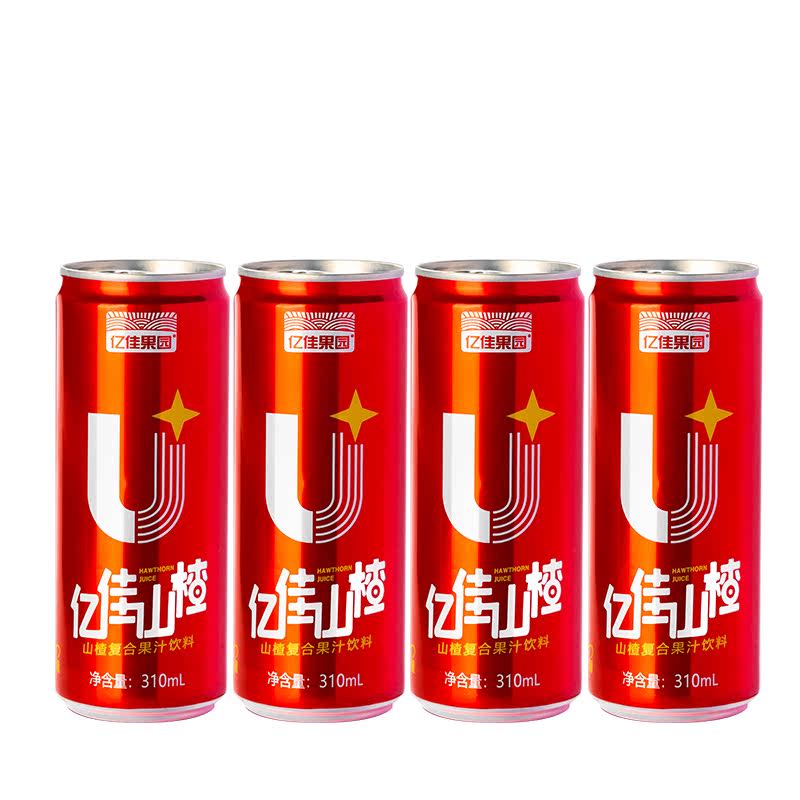 山楂汁芒果汁310ml*4罐