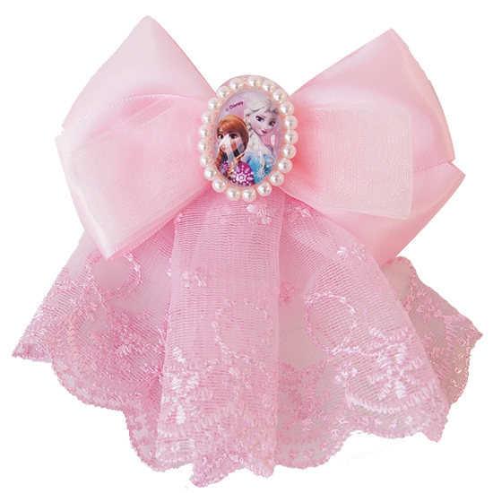 迪士尼发饰 冰雪奇缘公主女生发夹头饰漂亮花边女孩宝宝头花