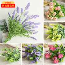 ins single lavender simulation flower single bouquet of fake flowers living room home decoration flower arrangement dining table plastic flower decoration