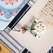 Mobile phone pendant tassel magic road mobile phone chain lanyard Chen Qing ling ancestor lotus root fall lotus piece lotus peng bodhi pure heart bell