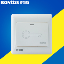 Ronttis Rhodes Fire Retardant Door Switch Button Glass Door Lock Button System Switch for Door Access