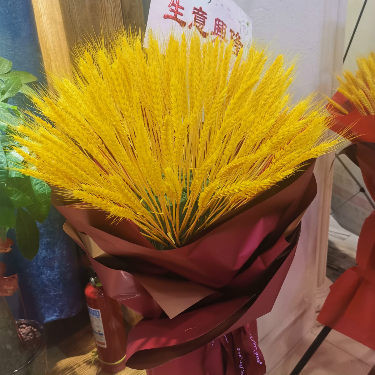 天然麦穗干花花束开业大麦客厅田园装饰摆件瓶插花真花干艺术落地