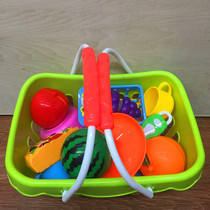 Childrens house kitchen toys cut fruit vegetables pizza boys and girls baby Chesler fruit basket