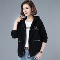 Large size womens fat mm coat thin age spring and autumn coat 2021 new autumn 200 Jin sweater jacket