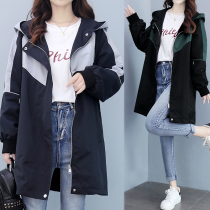 Plus size womens coat fat sister Foreign style 2021 new autumn 200kg aged fat mm trench coat top