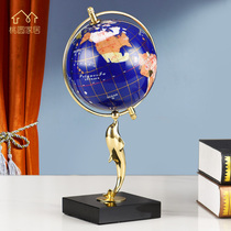 Brass Dolphin Globe Pendulum pieces Light Extravagant Living Room TV Cabinet Bookcase Office Decorations Jo New Residence Gift