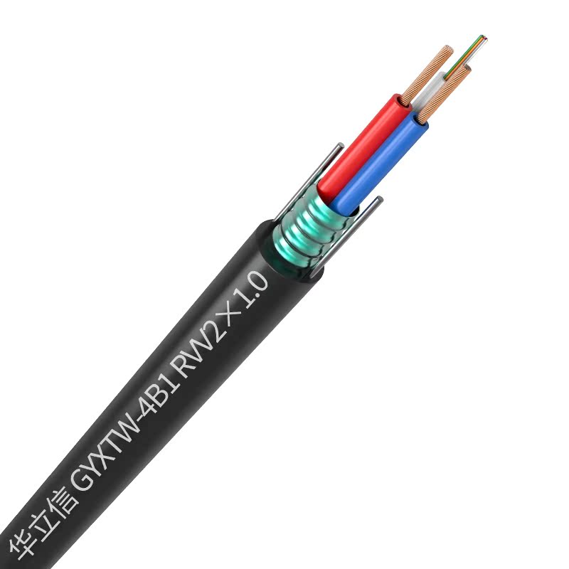 hualixin 4-core / 6-core / 8-core composite optical cable 16 core photoelectric integrated line 2-core 1.0 single-mode optical fiber power line 24 core composite optical cable
