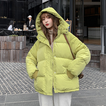 Cotton-padded female student Sen Korean version of loose bread clothing winter cotton-padded jacket Hong Kong wind down cotton jacket womens coat tide